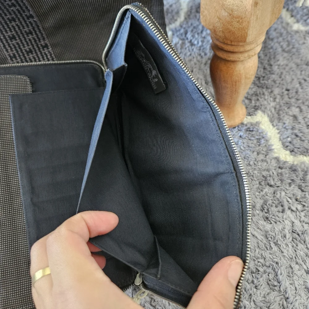 Hermes Canvas Tote Bag with Hermes Matching Wallet - Picture 5 of 16